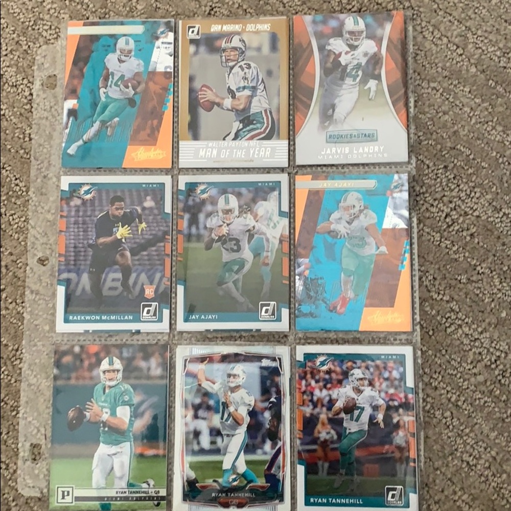 Miami dolphins 18 pack football cards